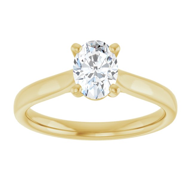 3/4 CTW Lab-Grown Diamond Engagement Ring, 6.51 mm