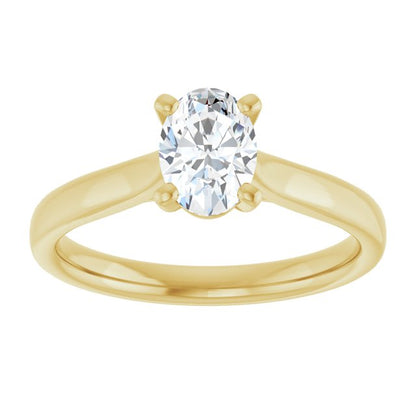 3/4 CTW Lab-Grown Diamond Engagement Ring, 6.51 mm
