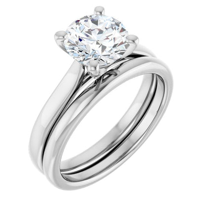 1 1/2 CTW Lab-Grown Diamond Engagement Ring, 7.3 mm