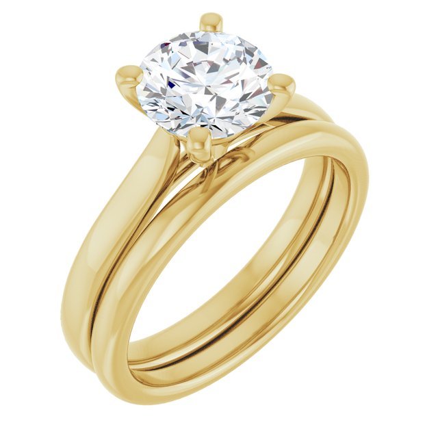 1 1/2 CTW Lab-Grown Diamond Engagement Ring, 7.3 mm