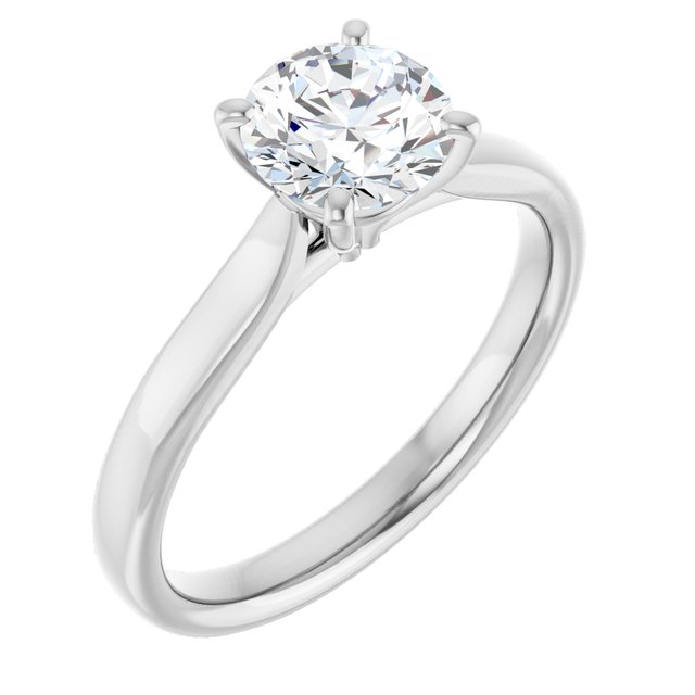 1 CTW Lab-Grown Diamond Engagement Ring, 6.09 mm