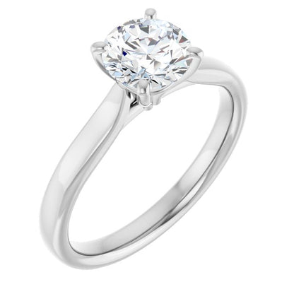 1 CTW Lab-Grown Diamond Engagement Ring, 6.09 mm