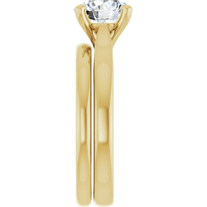 1 1/2 CTW Lab-Grown Diamond Engagement Ring, 7.3 mm