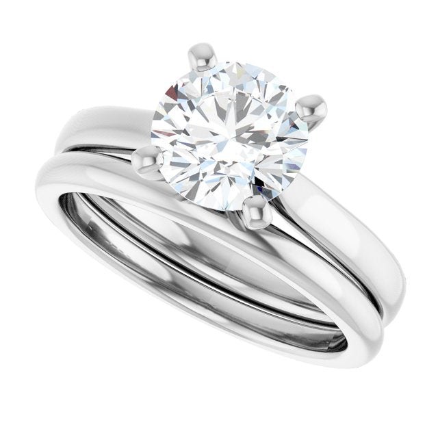 1 1/2 CTW Lab-Grown Diamond Engagement Ring, 7.3 mm