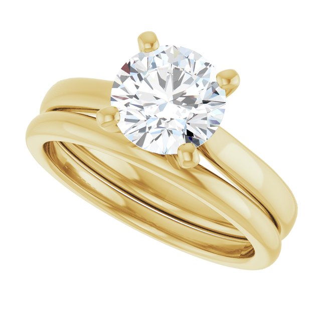 1 1/2 CTW Lab-Grown Diamond Engagement Ring, 7.3 mm