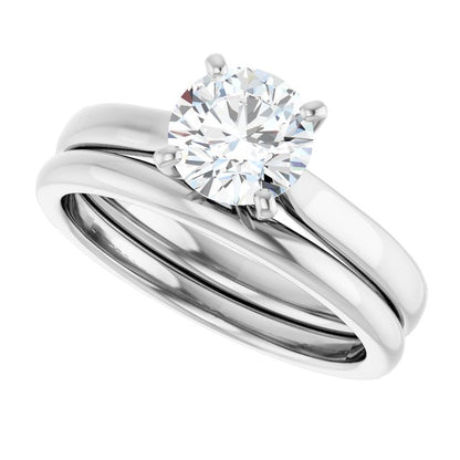 1 CTW Lab-Grown Diamond Engagement Ring, 6.09 mm