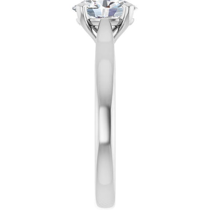 1 CTW Lab-Grown Diamond Engagement Ring, 6.09 mm