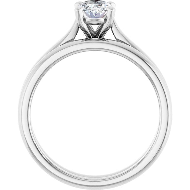 3/4 CTW Lab-Grown Diamond Engagement Ring, 6.51 mm