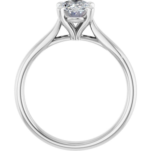 1 CTW Lab-Grown Diamond Engagement Ring, 6.09 mm