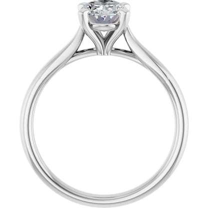 1 CTW Lab-Grown Diamond Engagement Ring, 6.09 mm