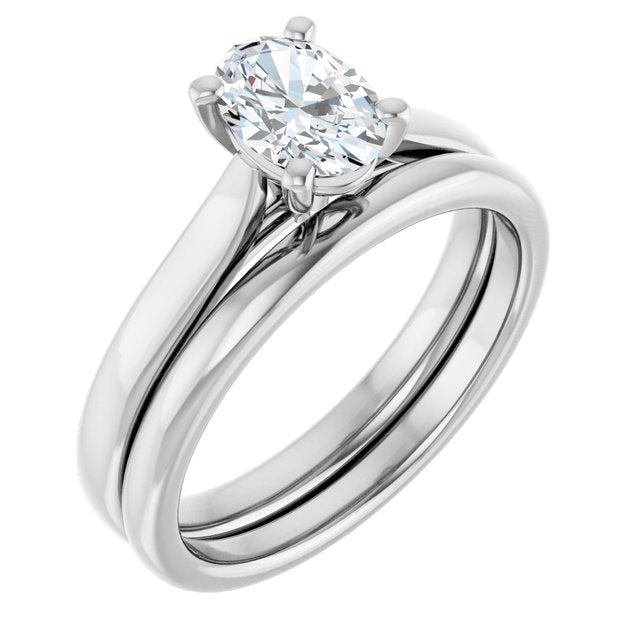 3/4 CTW Lab-Grown Diamond Engagement Ring, 6.51 mm