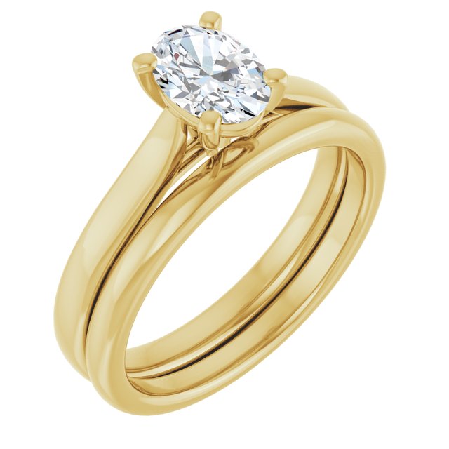 3/4 CTW Lab-Grown Diamond Engagement Ring, 6.51 mm