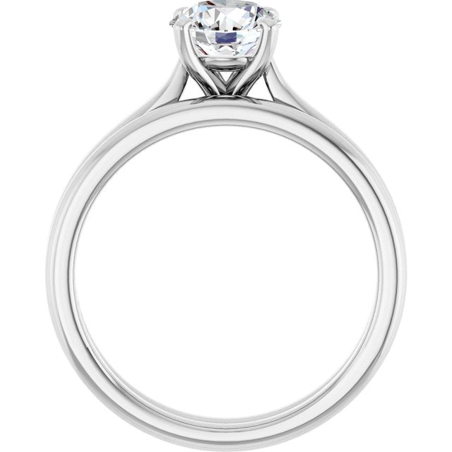 1 CTW Lab-Grown Diamond Engagement Ring, 6.09 mm