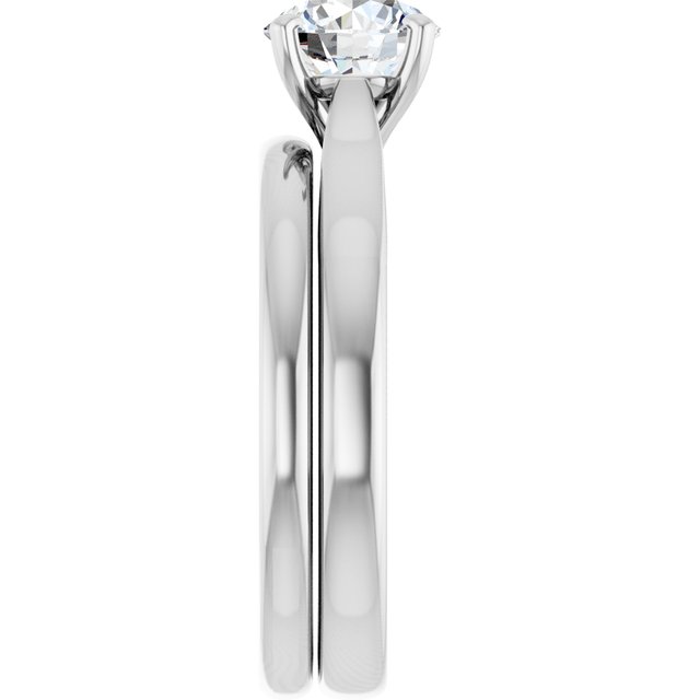 1 CTW Lab-Grown Diamond Engagement Ring, 6.09 mm