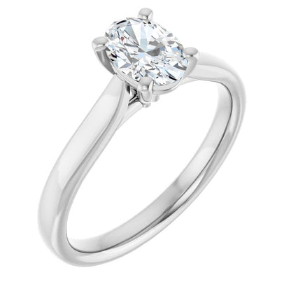 3/4 CTW Lab-Grown Diamond Engagement Ring, 6.51 mm