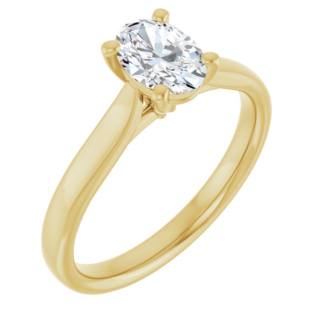 3/4 CTW Lab-Grown Diamond Engagement Ring, 6.51 mm