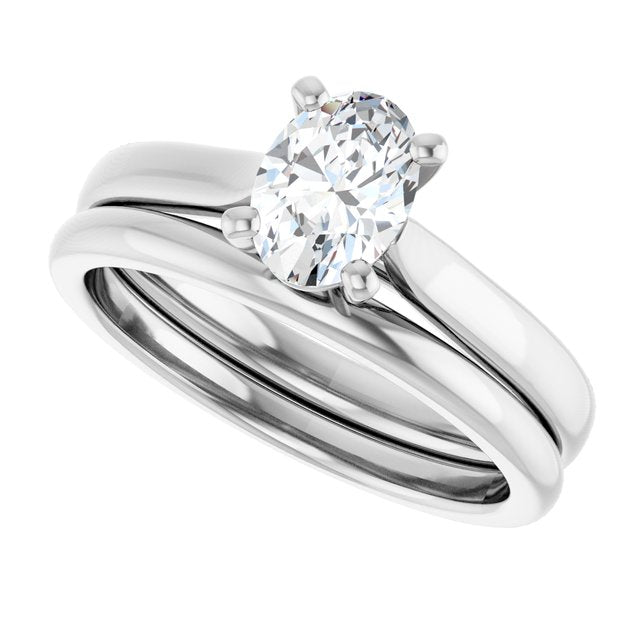 3/4 CTW Lab-Grown Diamond Engagement Ring, 6.51 mm
