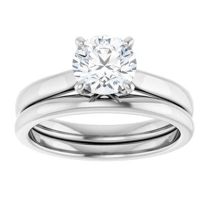 1 CTW Lab-Grown Diamond Engagement Ring, 6.09 mm