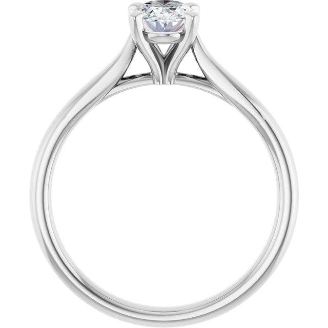 3/4 CTW Lab-Grown Diamond Engagement Ring, 6.51 mm