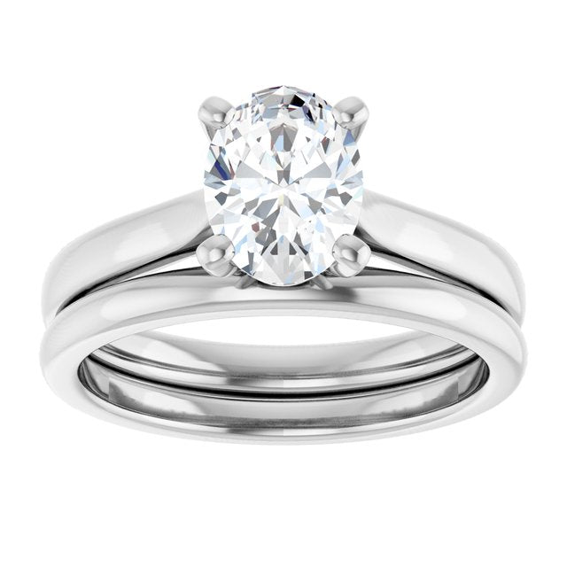 1 CTW Lab-Grown Diamond Engagement Ring, 6.09 mm