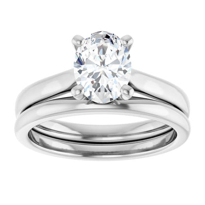 1 CTW Lab-Grown Diamond Engagement Ring, 6.09 mm