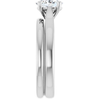 3/4 CTW Lab-Grown Diamond Engagement Ring, 6.51 mm
