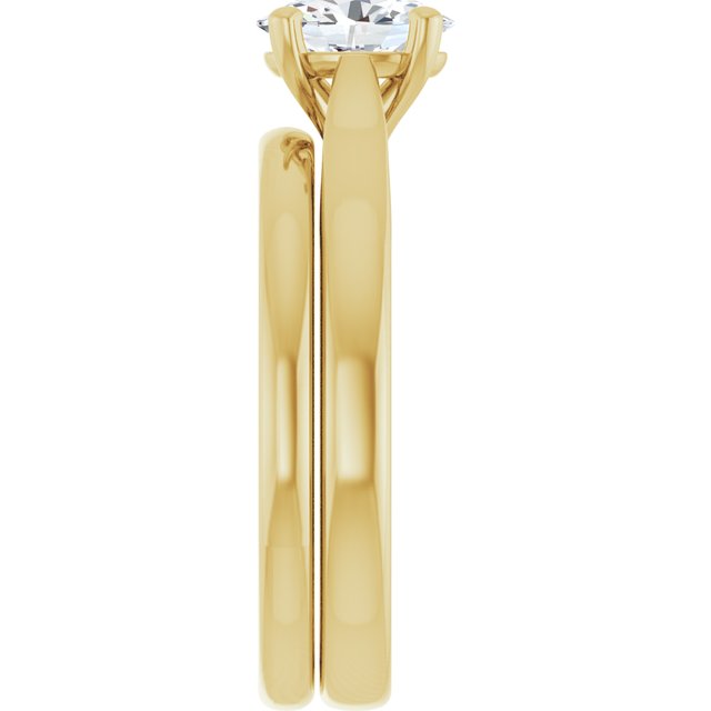 3/4 CTW Lab-Grown Diamond Engagement Ring, 6.51 mm