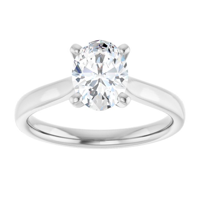 1 CTW Lab-Grown Diamond Engagement Ring, 6.09 mm