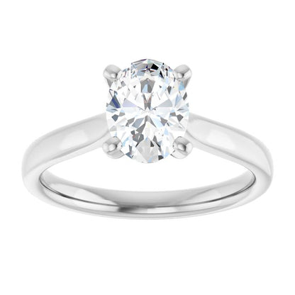 1 CTW Lab-Grown Diamond Engagement Ring, 6.09 mm