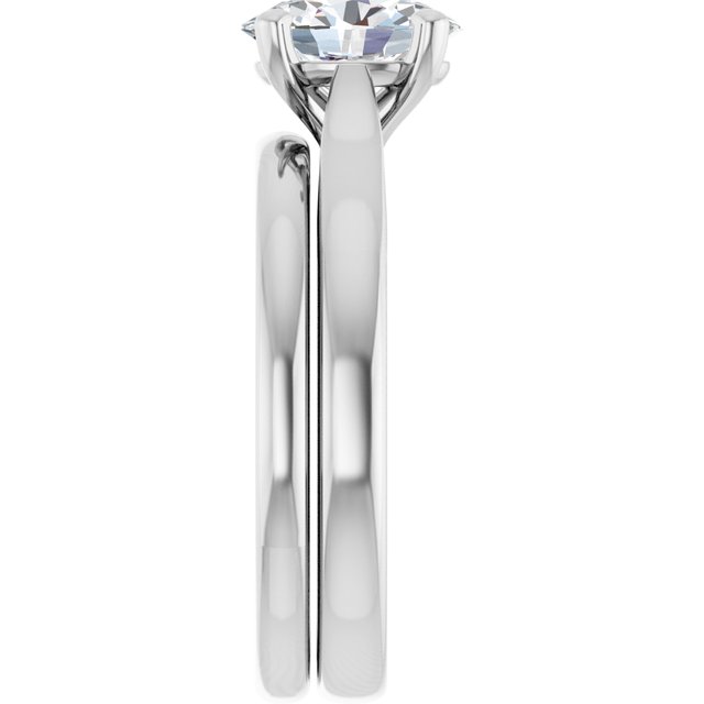 1 CTW Lab-Grown Diamond Engagement Ring, 6.09 mm