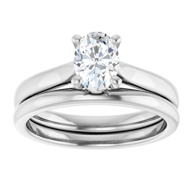 3/4 CTW Lab-Grown Diamond Engagement Ring, 6.51 mm