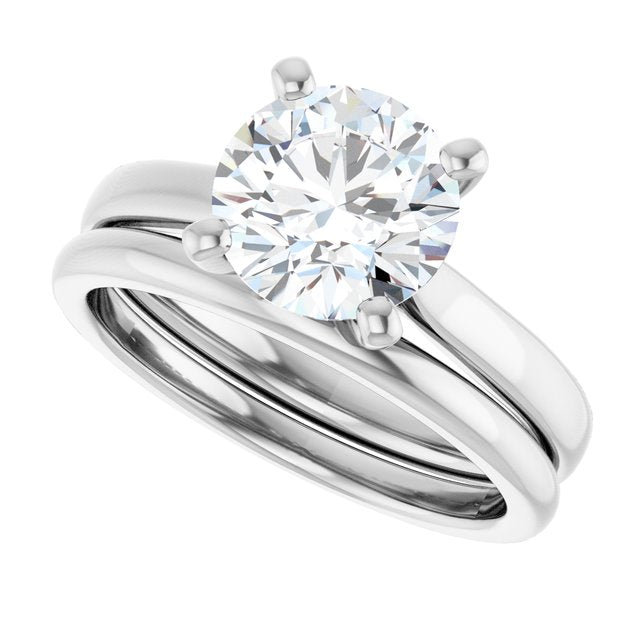 2 CTW Lab-Grown Diamond Engagement Ring, 7.81 mm