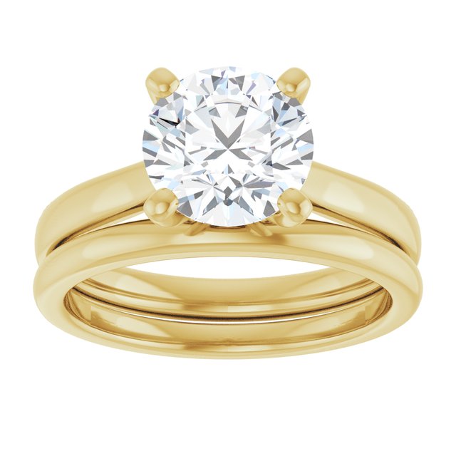 2 CTW Lab-Grown Diamond Engagement Ring, 7.81 mm