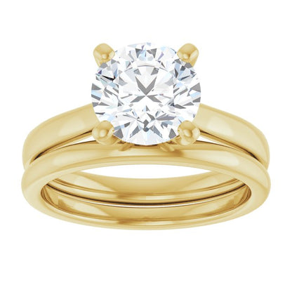 2 CTW Lab-Grown Diamond Engagement Ring, 7.81 mm