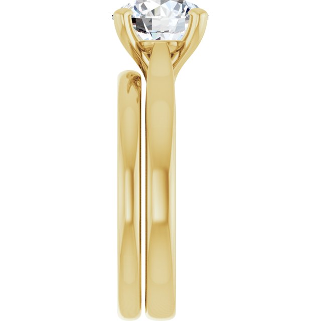 2 CTW Lab-Grown Diamond Engagement Ring, 7.81 mm