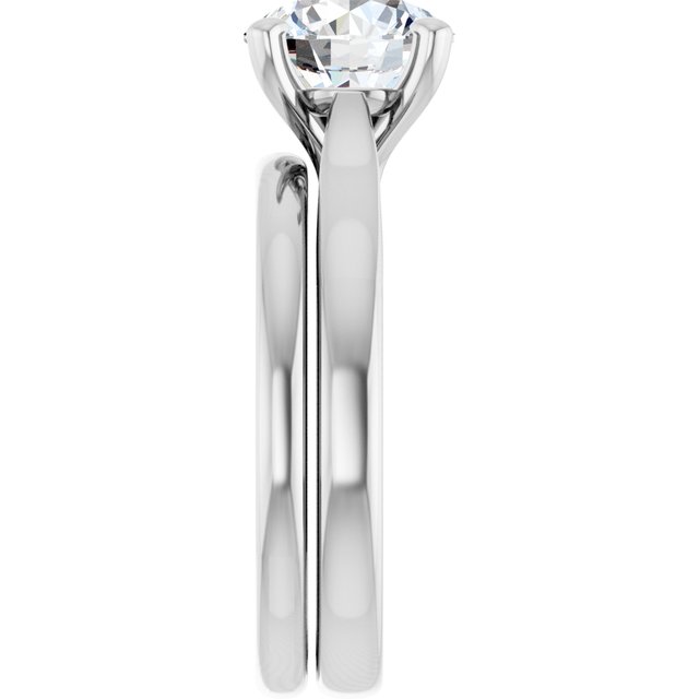 2 CTW Lab-Grown Diamond Engagement Ring, 7.81 mm