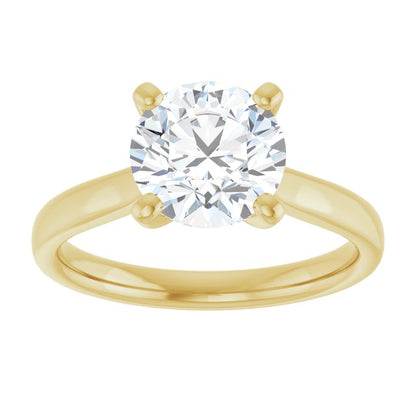 2 CTW Lab-Grown Diamond Engagement Ring, 7.81 mm