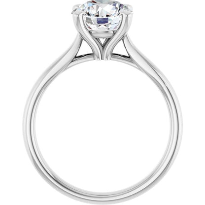 2 CTW Lab-Grown Diamond Engagement Ring, 7.81 mm