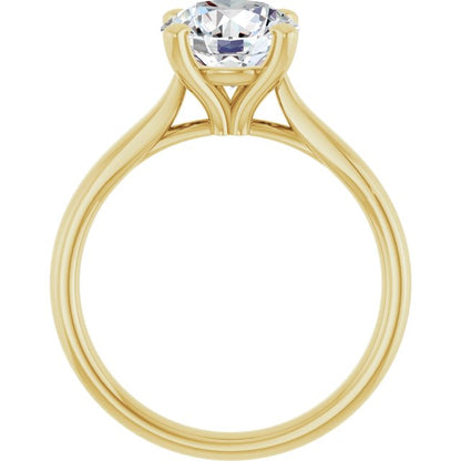 2 CTW Lab-Grown Diamond Engagement Ring, 7.81 mm