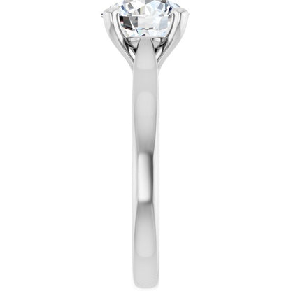 2 CTW Lab-Grown Diamond Engagement Ring, 7.81 mm