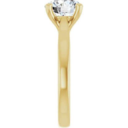 2 CTW Lab-Grown Diamond Engagement Ring, 7.81 mm
