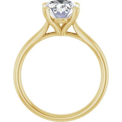 2 1/2 CTW Lab-Grown Diamond Engagement Ring, 8.62 mm