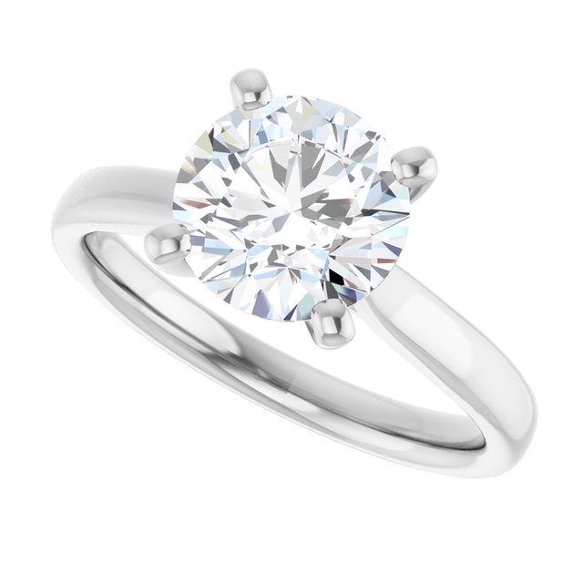 2 CTW Lab-Grown Diamond Engagement Ring, 7.81 mm