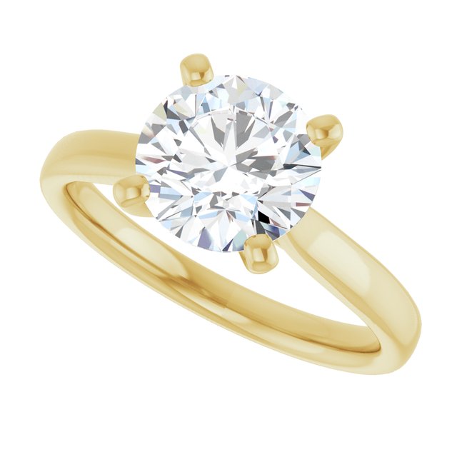 2 CTW Lab-Grown Diamond Engagement Ring, 7.81 mm