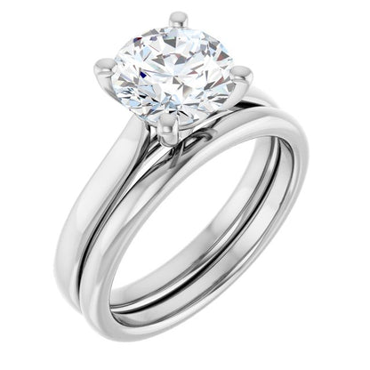 2 CTW Lab-Grown Diamond Engagement Ring, 7.81 mm