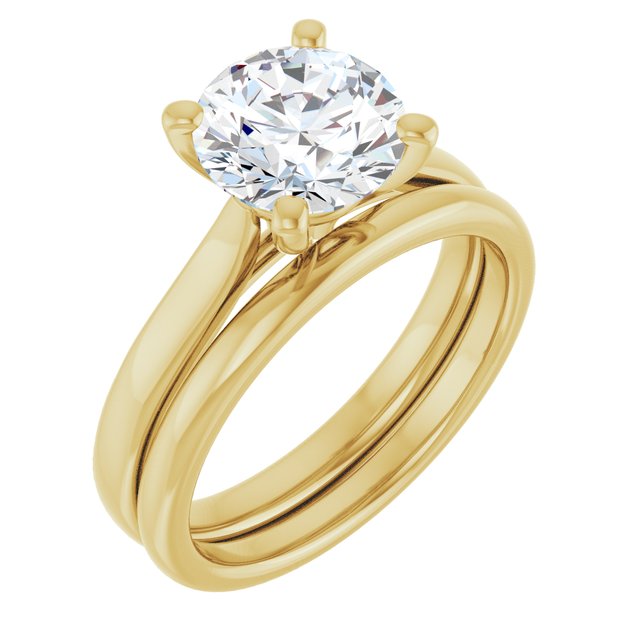 2 CTW Lab-Grown Diamond Engagement Ring, 7.81 mm