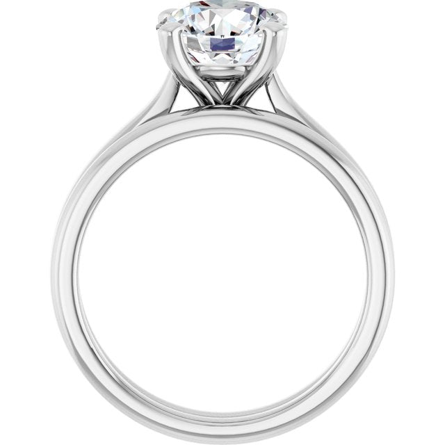 2 CTW Lab-Grown Diamond Engagement Ring, 7.81 mm