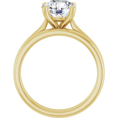 2 CTW Lab-Grown Diamond Engagement Ring, 7.81 mm