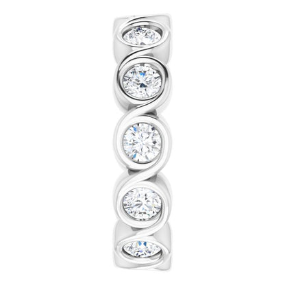 1 1/3 CTW Natural Diamond Eternity Band, 4.01 mm