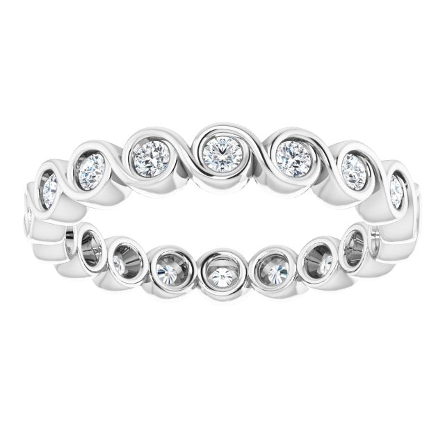 3/8 CTW Natural Diamond Eternity Band, 2.6 mm
